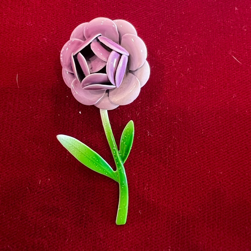 Vintage flower pin brooch colorful